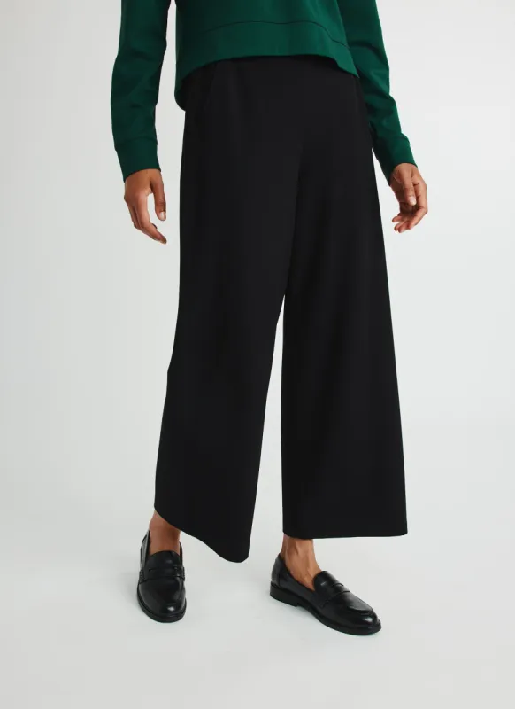 【SCENERITY】Knit wide pants Serenity Double Knit Wide Leg Pants | Parallel