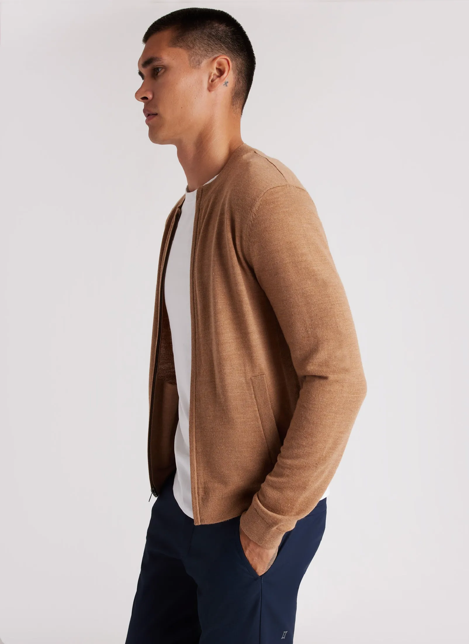 Pender Full Zip Merino Sweater sold by Kit and Ace product image thumbnail 3