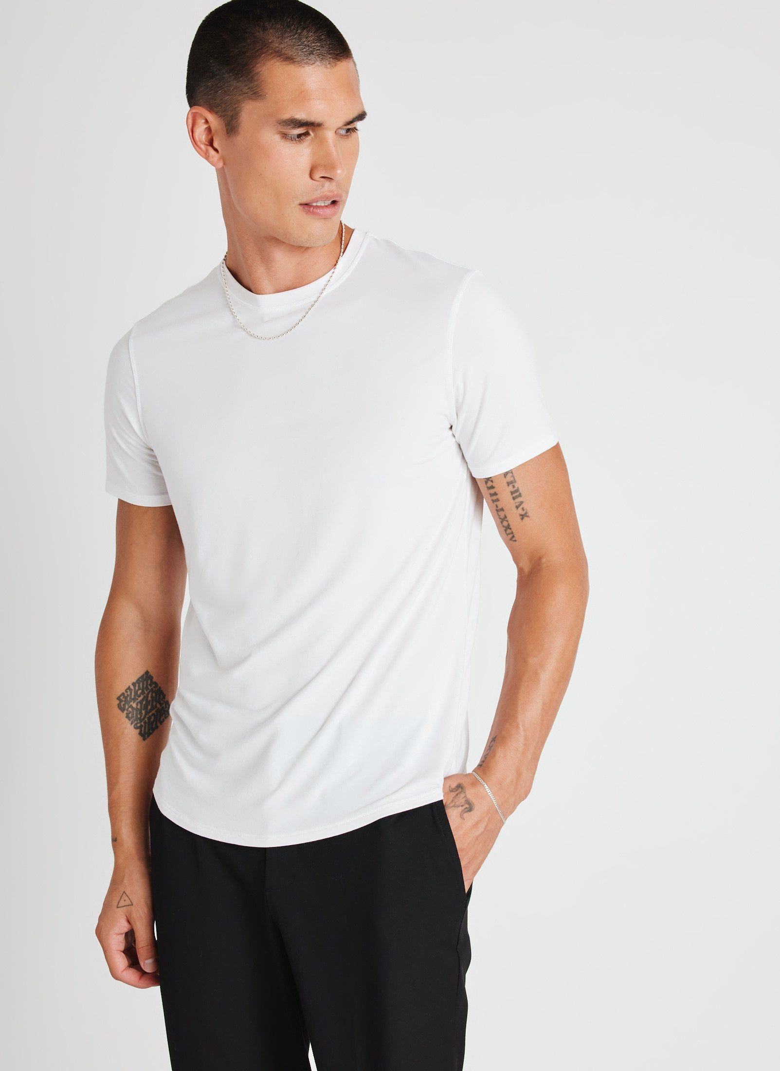 Ace Crewneck Tech Tee sold by Kit and Ace