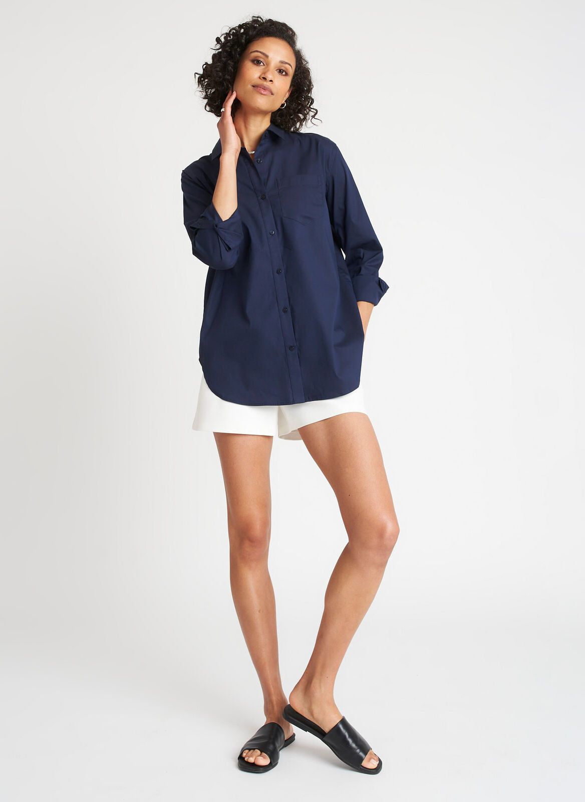 Keep It Cool Boyfriend Blouse sold by Kit and Ace product image thumbnail 4