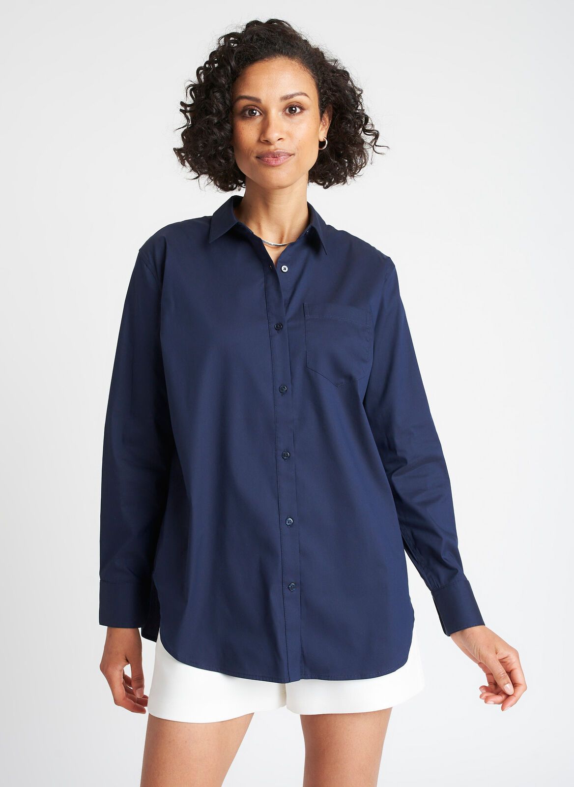 Keep It Cool Boyfriend Blouse sold by Kit and Ace