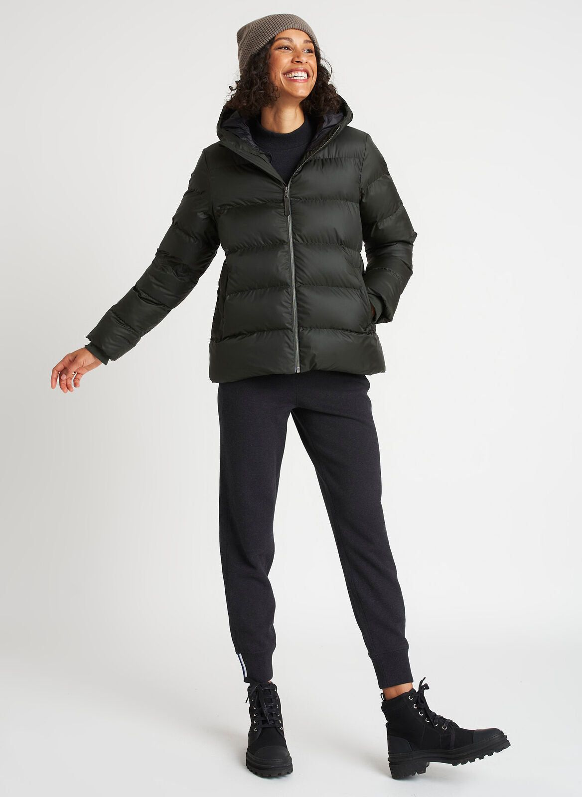 Short Winter Puffer Jacket sold by Kit and Ace product image thumbnail 9