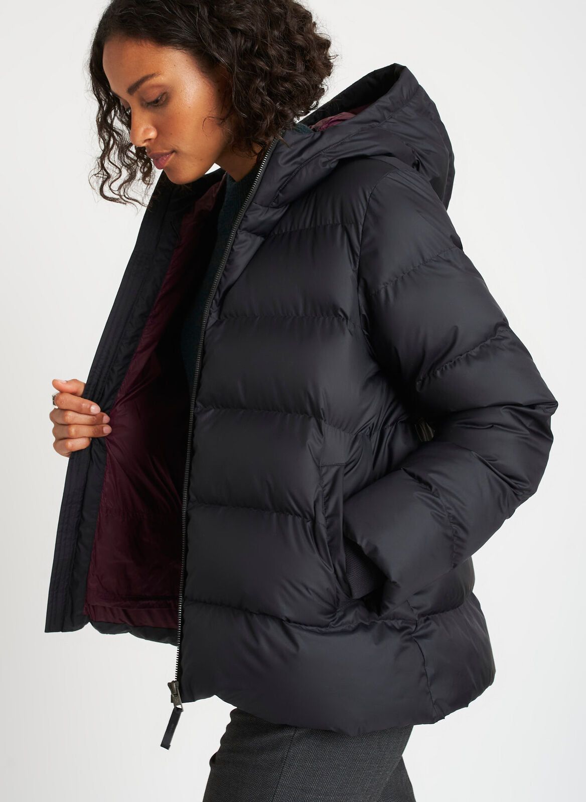 Short Winter Puffer Jacket sold by Kit and Ace product image thumbnail 2