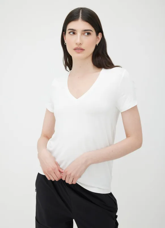 Charlotte V-Neck T-Shirt made by Kit and Ace