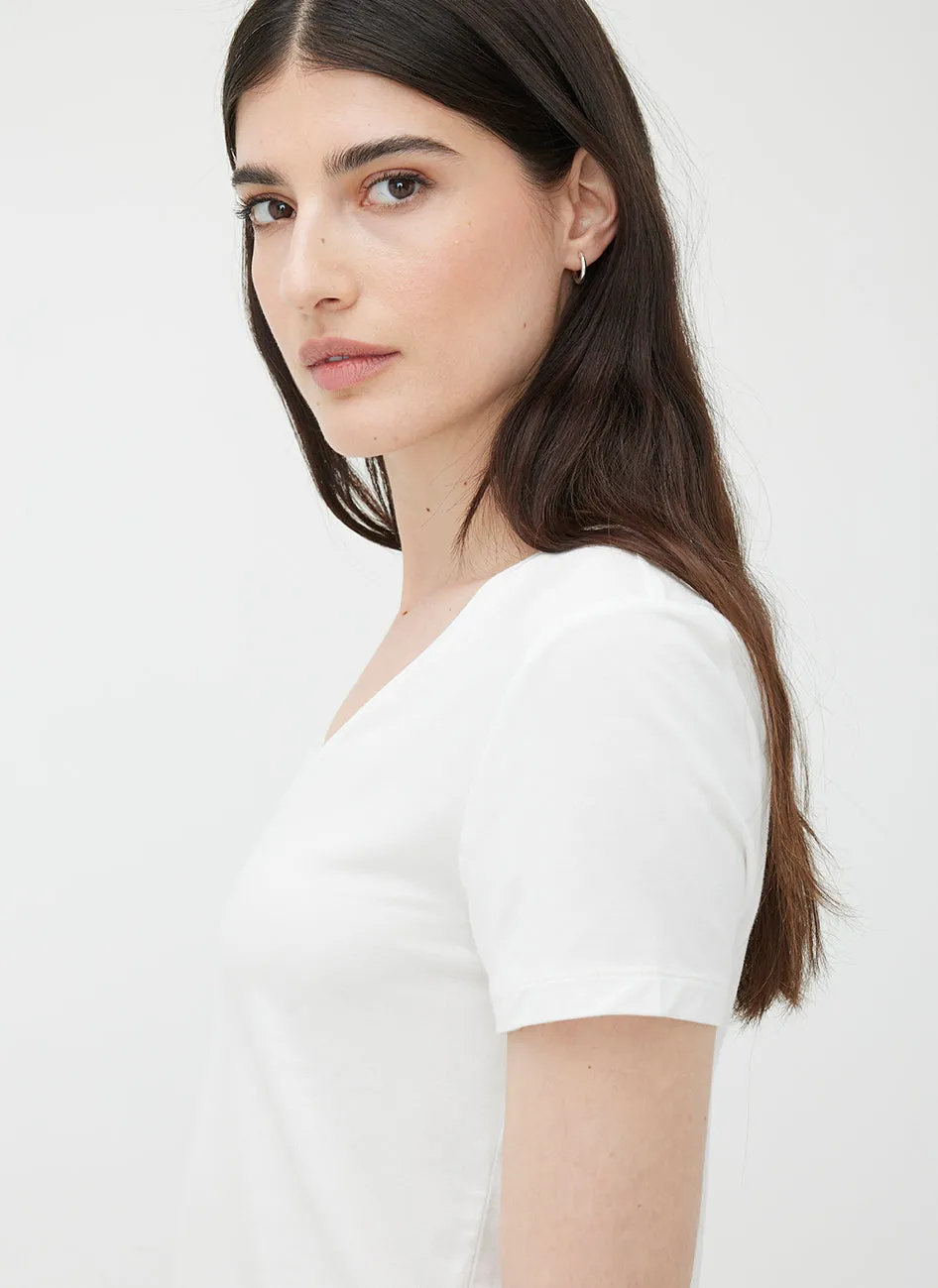 Charlotte V-Neck T-Shirt sold by Kit and Ace product image thumbnail 5