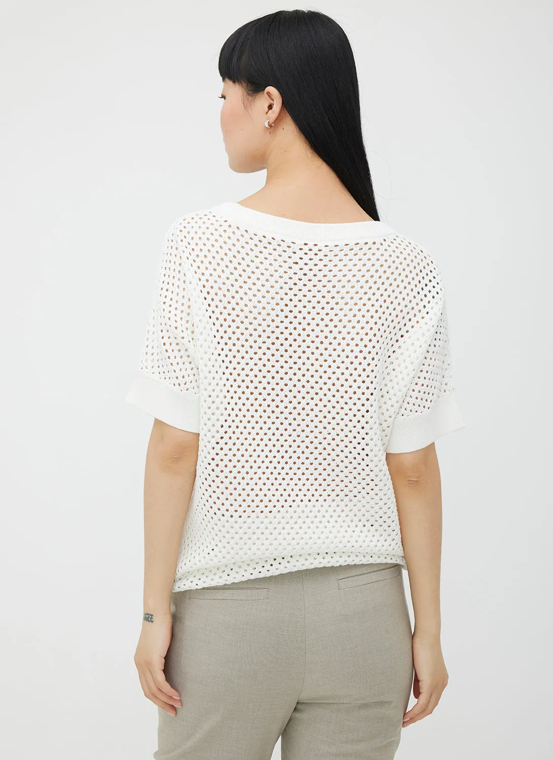 Essex Pointelle Sweater Tee sold by Kit and Ace product image thumbnail 3