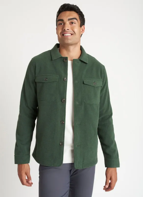 Water Resistant Fleece Shirt Jacket sold by Kit and Ace