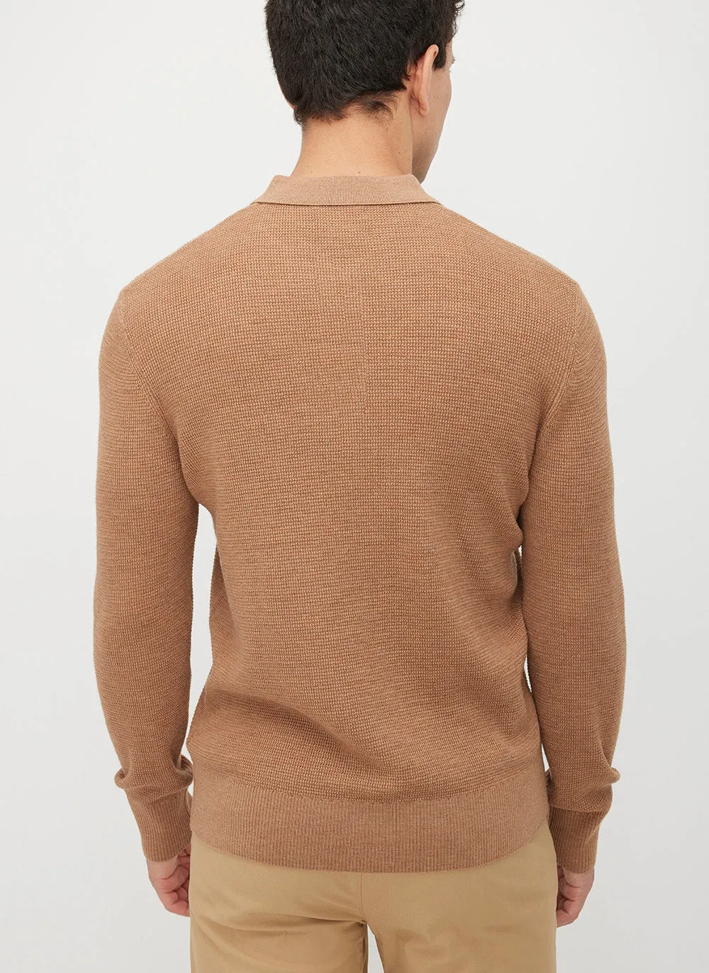 Timeless Merino Polo Sweater sold by Kit and Ace product image thumbnail 3