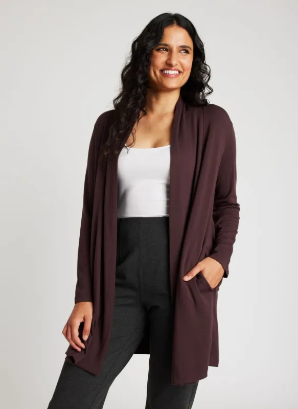 Brushed Open Cardigan sold by Kit and Ace