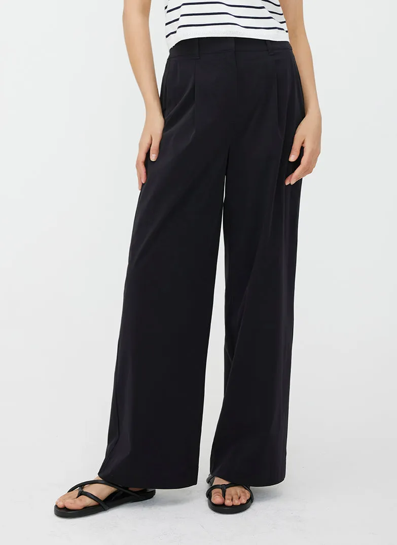 Chloe High Waisted Pleated Trousers sold by Kit and Ace