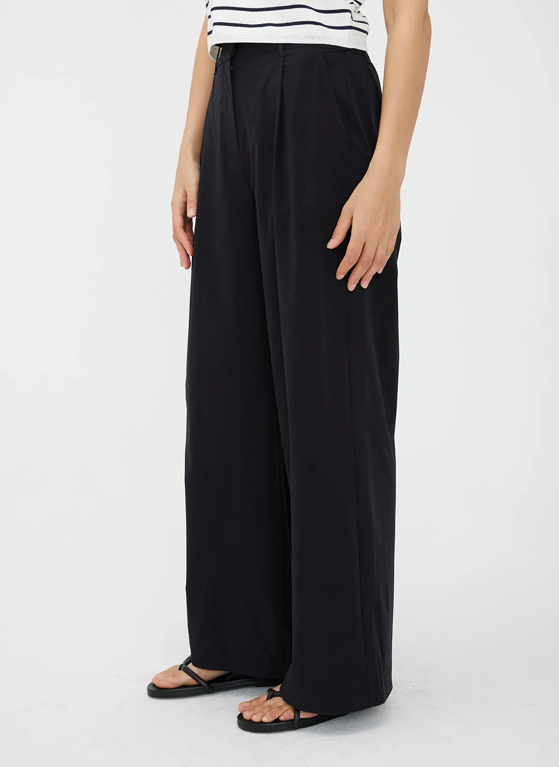 Chloe High Waisted Pleated Trousers sold by Kit and Ace product image thumbnail 3
