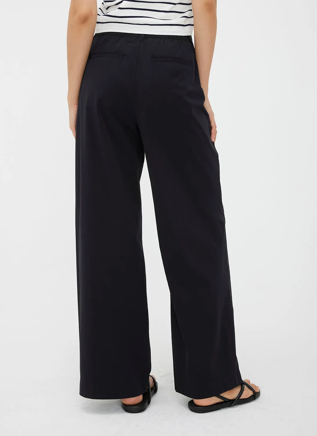 Chloe High Waisted Pleated Trousers sold by Kit and Ace product image thumbnail 4