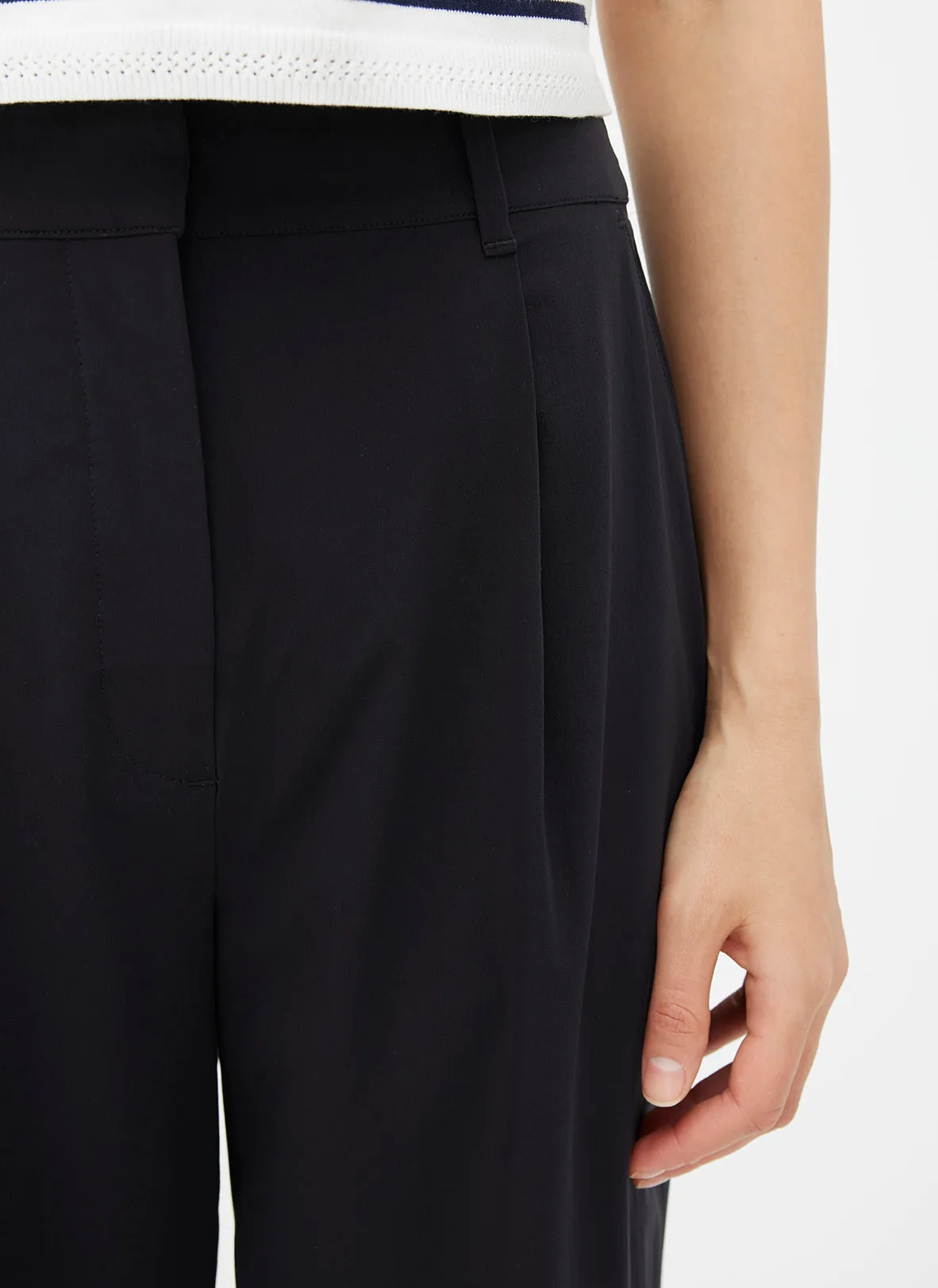 Chloe High Waisted Pleated Trousers sold by Kit and Ace product image thumbnail 5