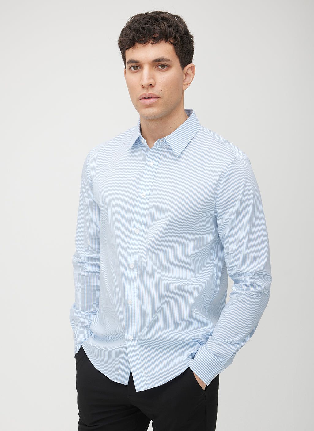 Acadia Long Sleeve Poplin Shirt sold by Kit and Ace product image thumbnail 4