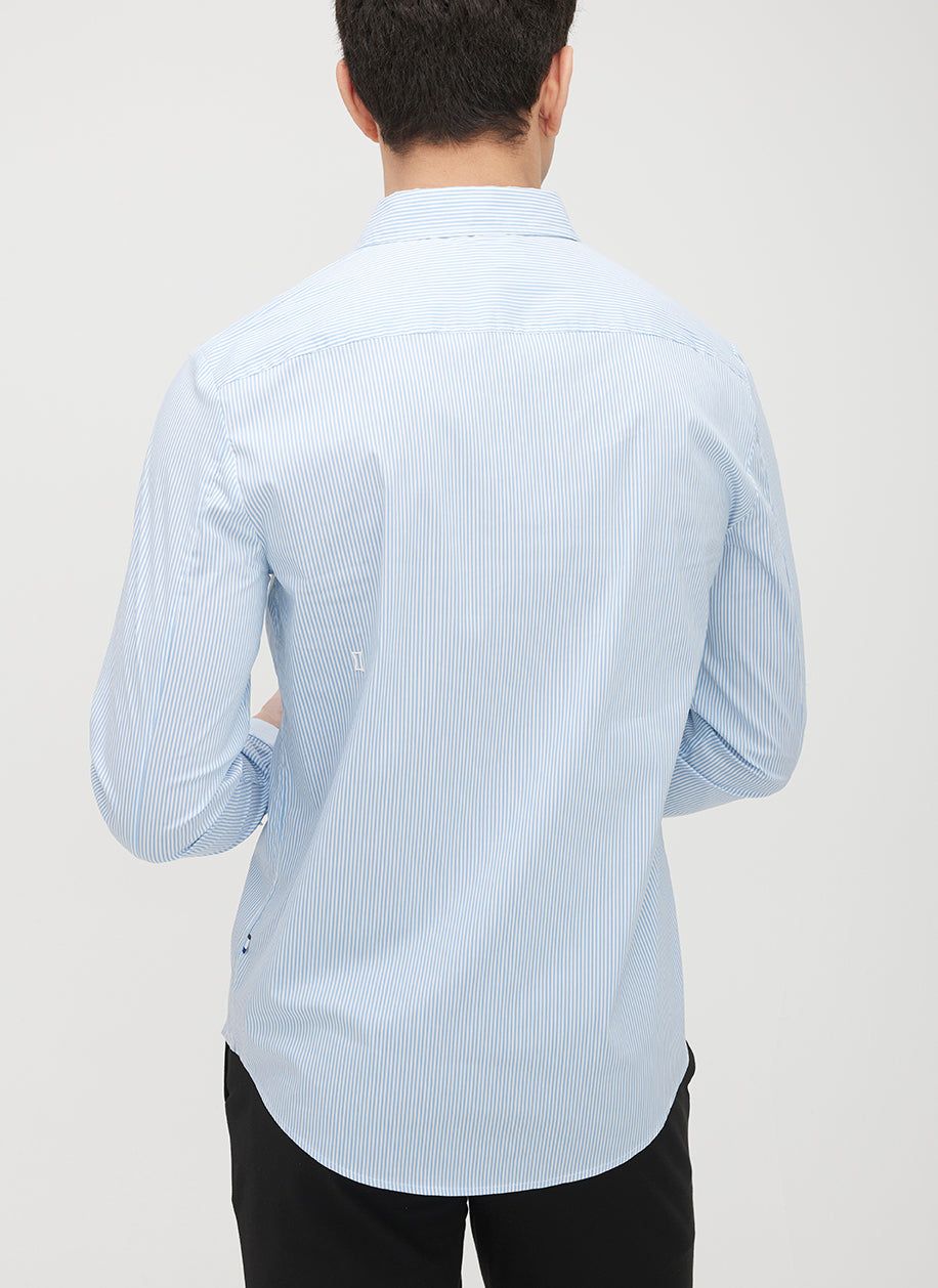 Acadia Long Sleeve Poplin Shirt sold by Kit and Ace product image thumbnail 5