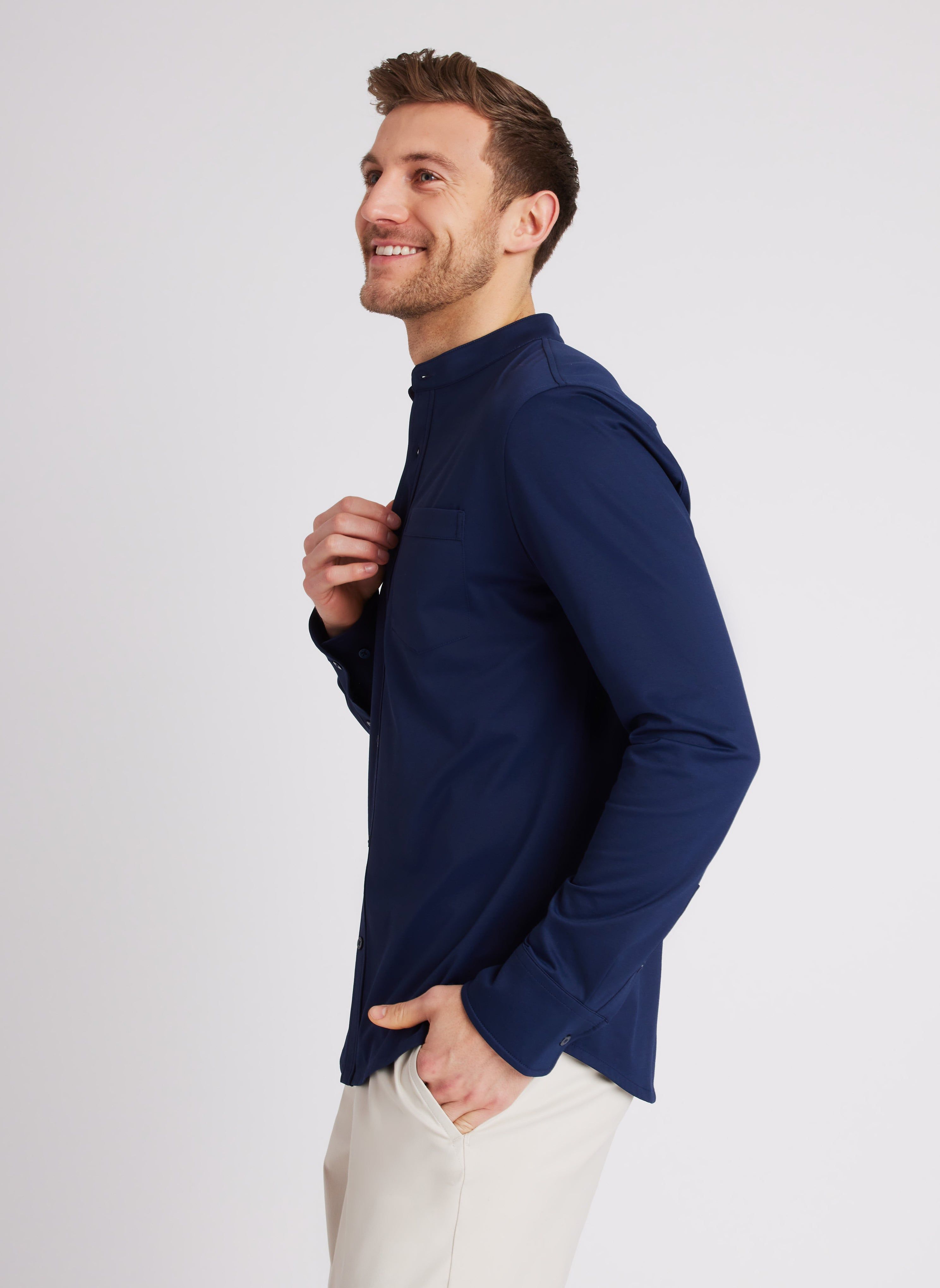 City Tech Collarless Shirt Standard Fit sold by Kit and Ace product image thumbnail 3