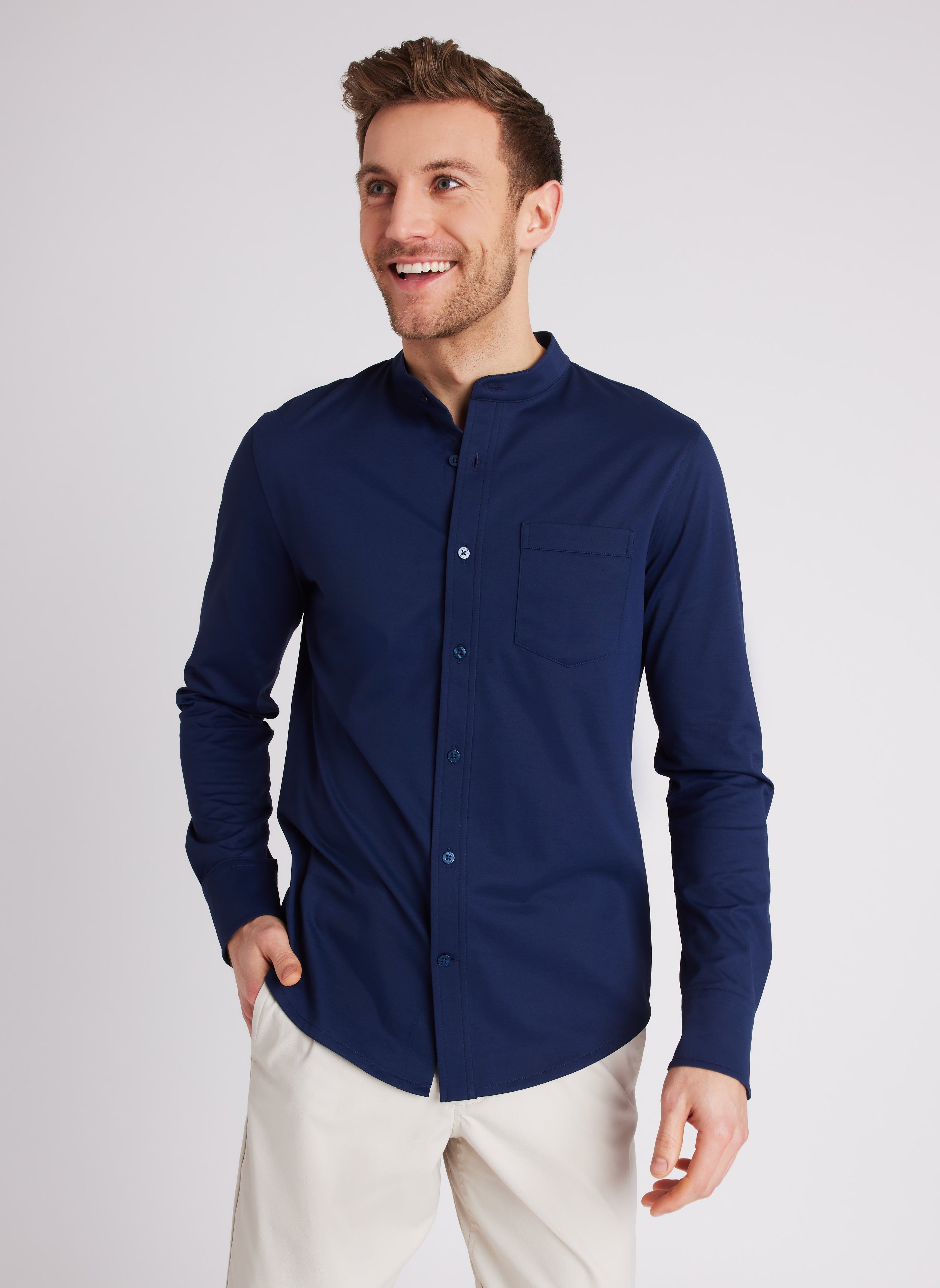 City Tech Collarless Shirt Standard Fit sold by Kit and Ace product image thumbnail 2