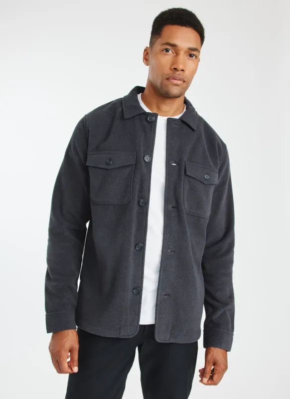 Water Resistant Fleece Shirt Jacket sold by Kit and Ace