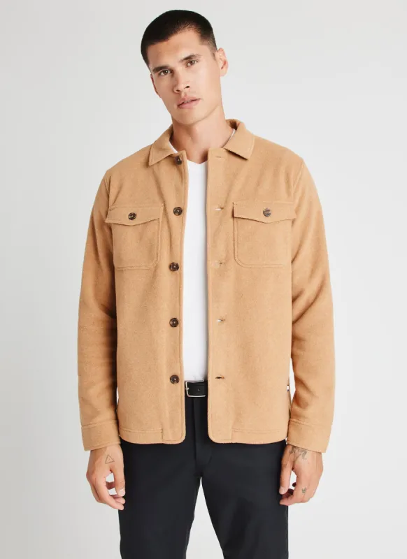 Water Resistant Fleece Shirt Jacket sold by Kit and Ace