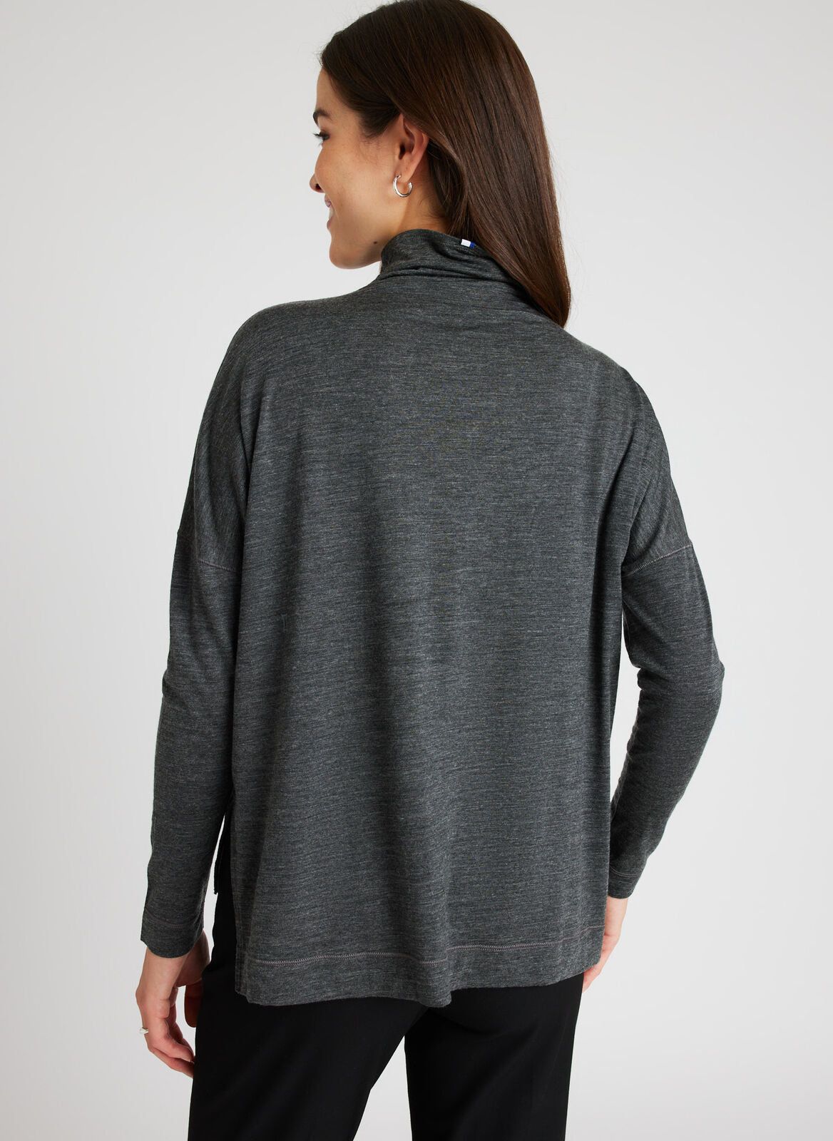 Merino Turtleneck Long Sleeve Tee sold by Kit and Ace product image thumbnail 3