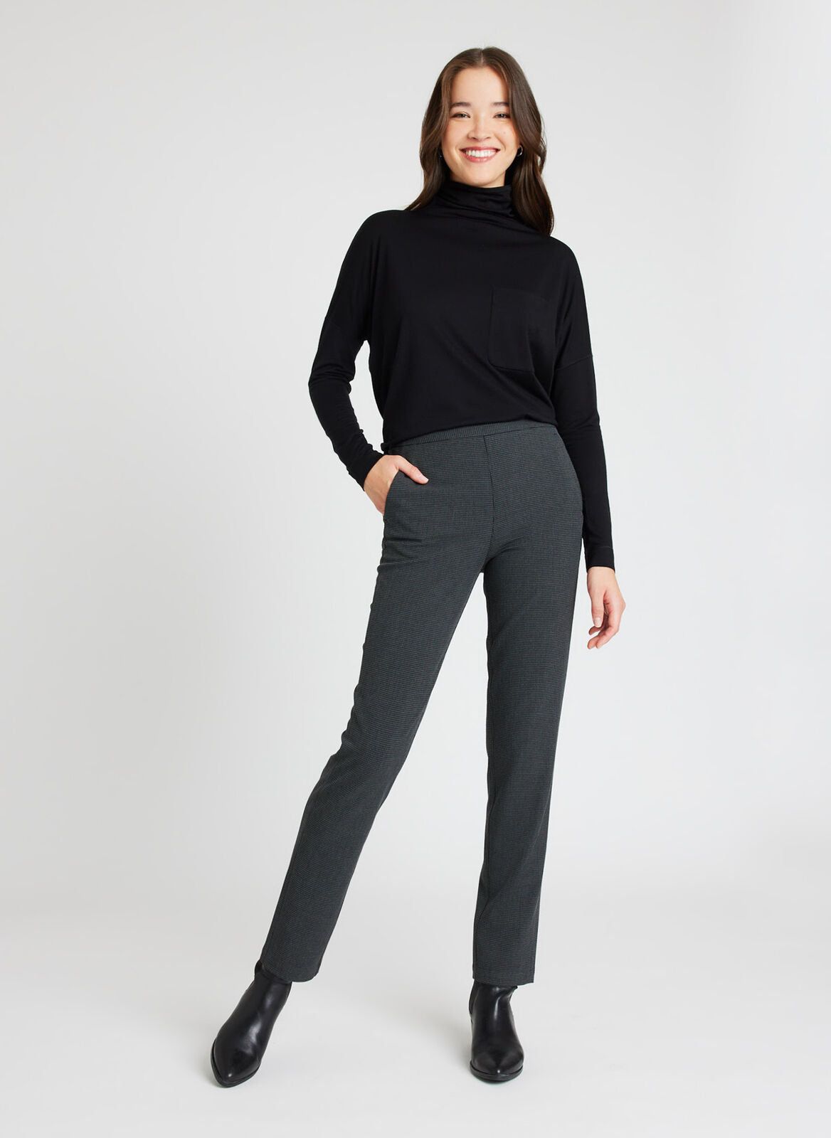 Merino Turtleneck Long Sleeve Tee sold by Kit and Ace product image thumbnail 8