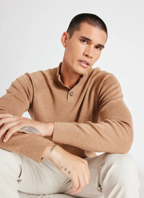 Kaslo Merino Henley Sweater sold by Kit and Ace