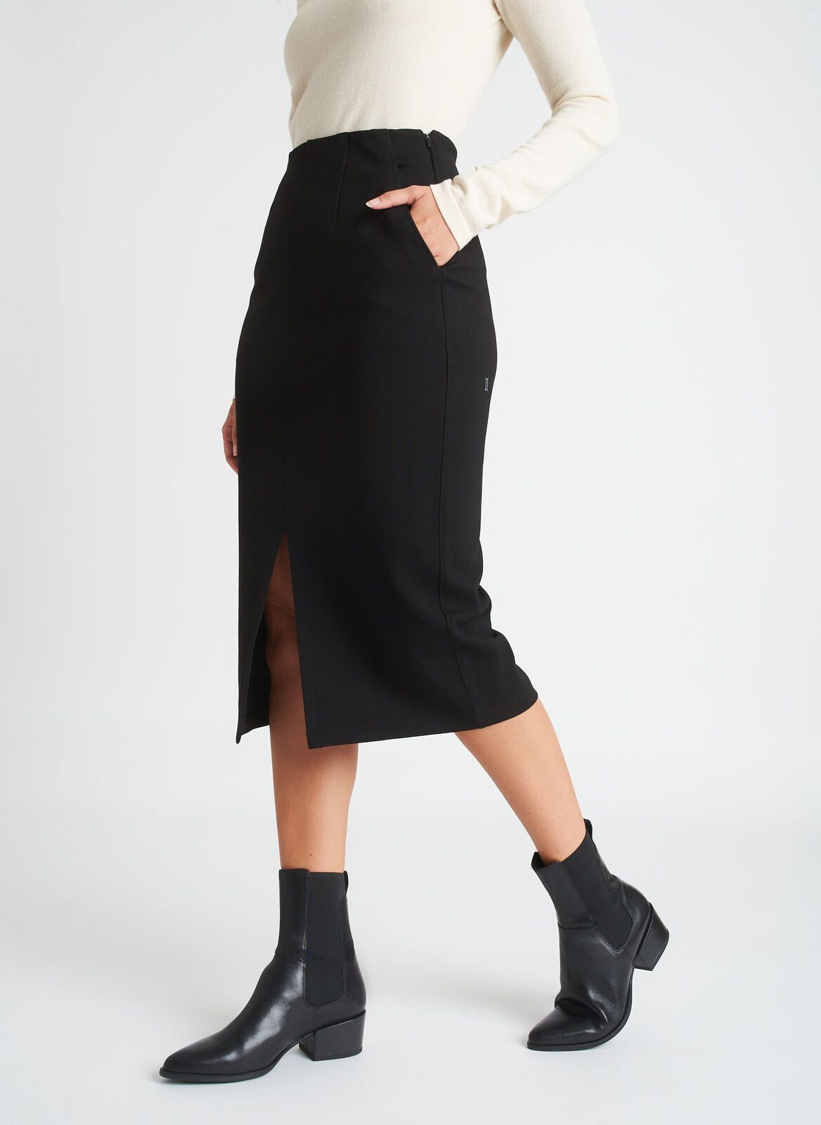 Serenity Double Knit Pencil Skirt sold by Kit and Ace product image thumbnail 6