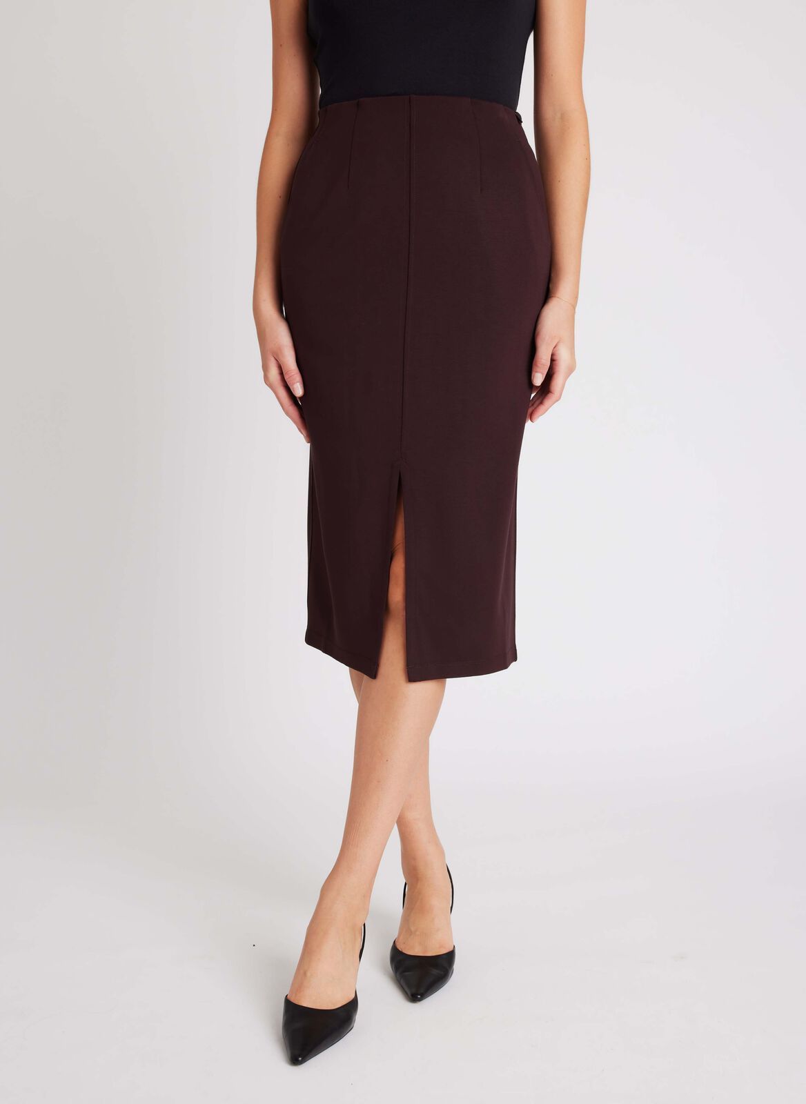 Serenity Double Knit Pencil Skirt sold by Kit and Ace product image thumbnail 4