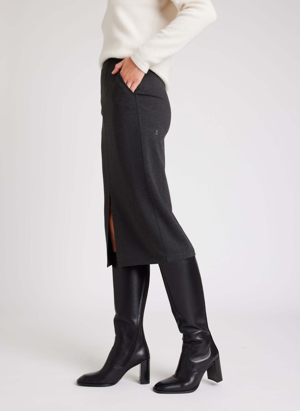 Serenity Double Knit Pencil Skirt sold by Kit and Ace product image thumbnail 9