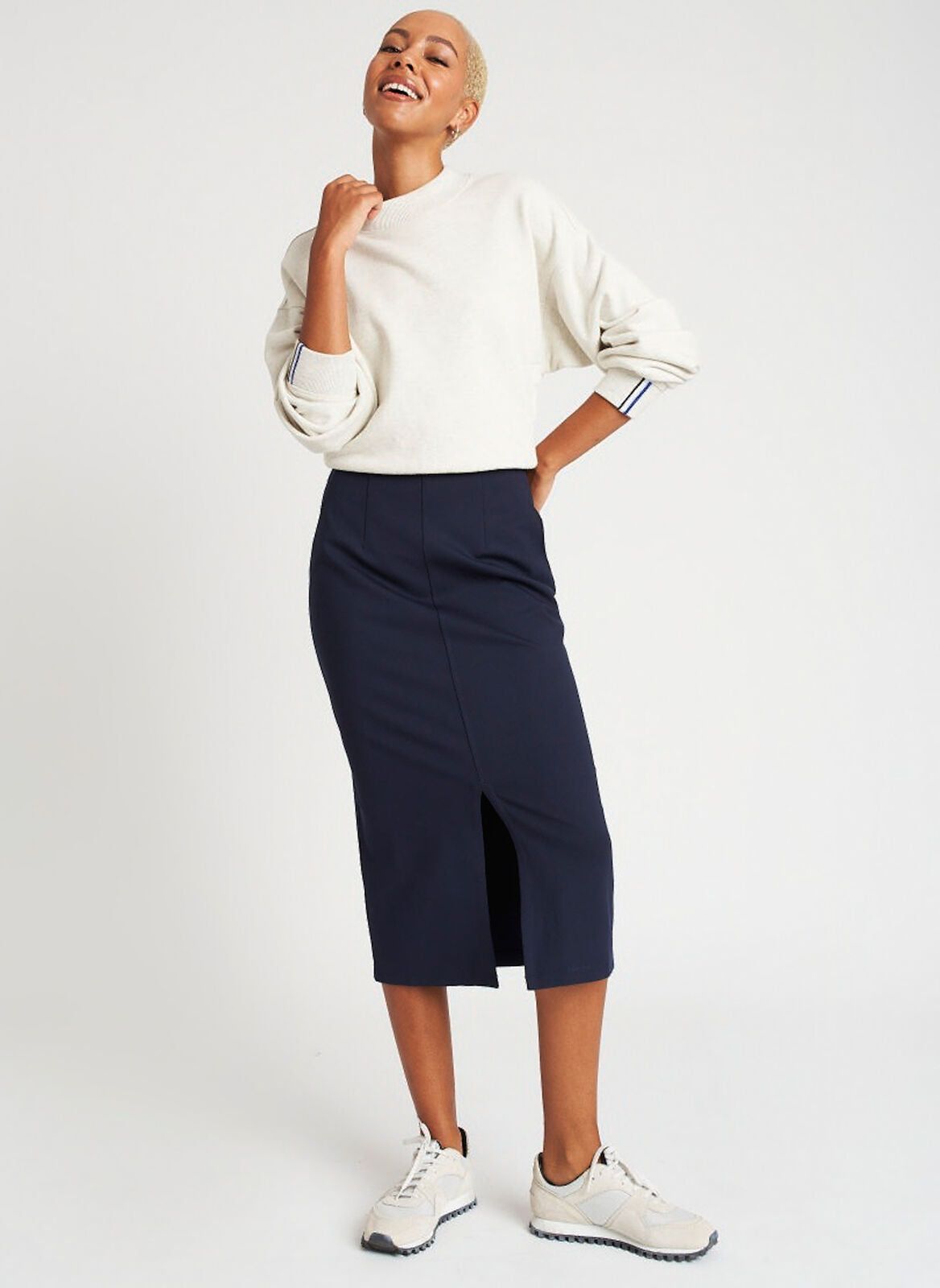 Serenity Double Knit Pencil Skirt sold by Kit and Ace product image thumbnail 24