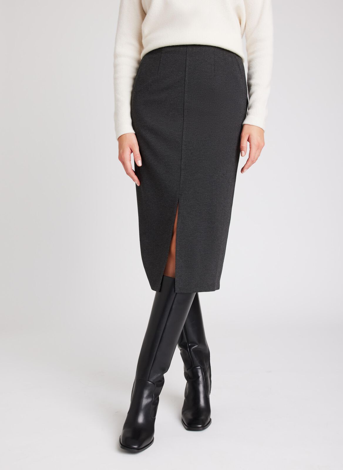 Serenity Double Knit Pencil Skirt sold by Kit and Ace