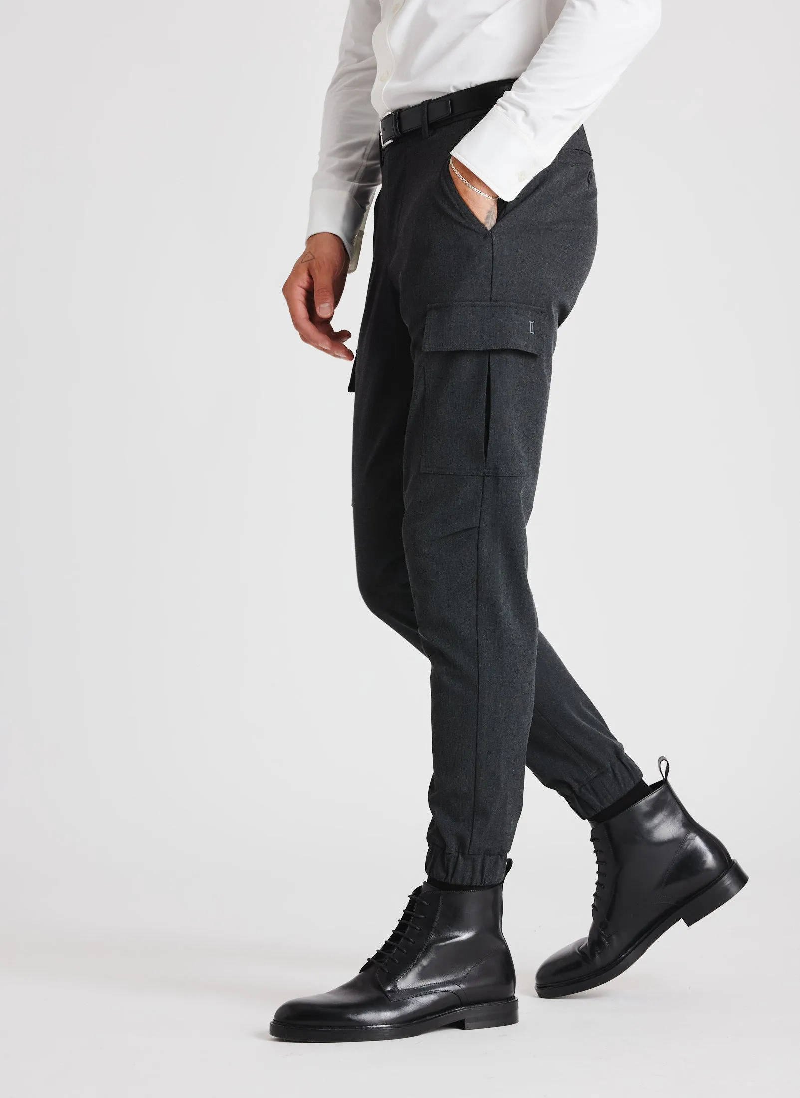 Recycled Suiting Cargo Pants sold by Kit and Ace product image thumbnail 2