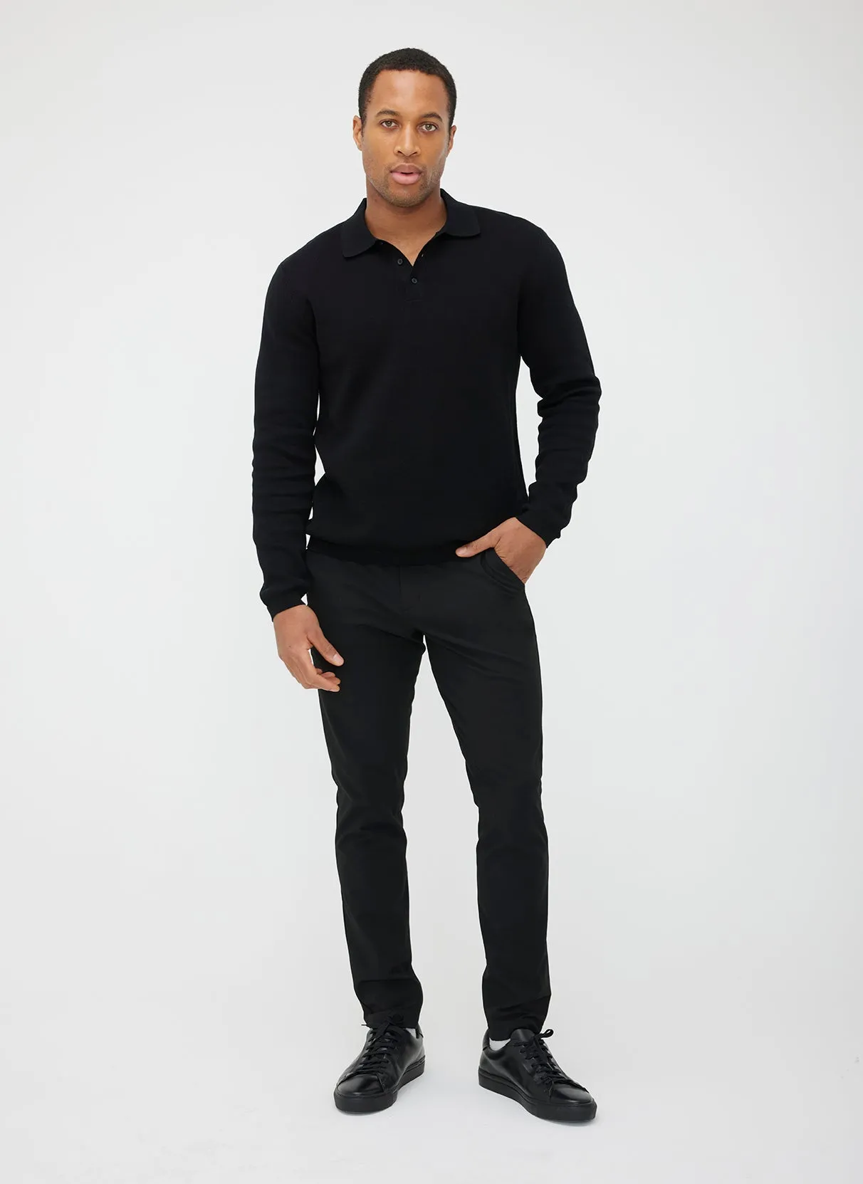 Urban Long Sleeve Polo Sweater sold by Kit and Ace product image thumbnail 4