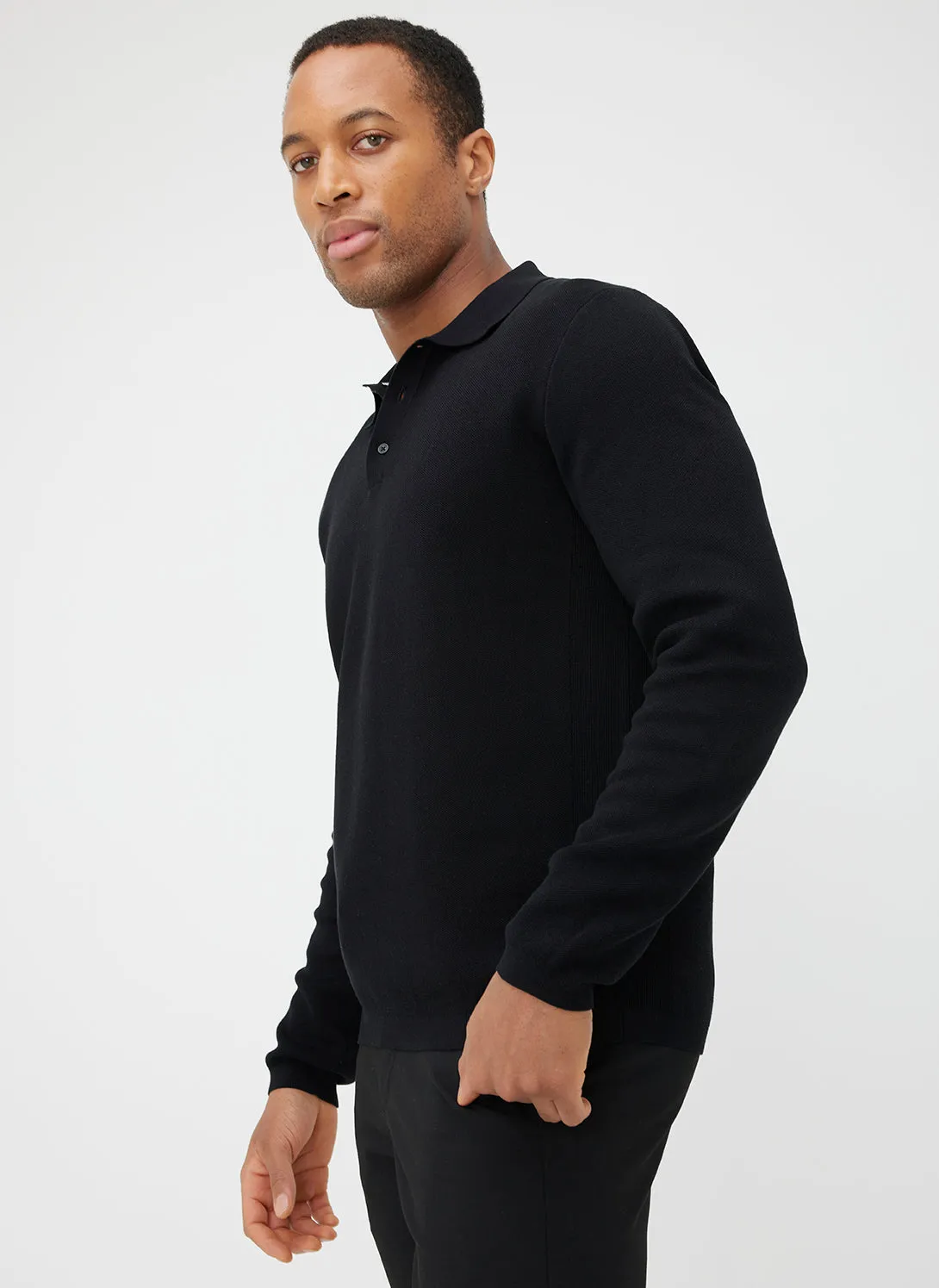 Urban Long Sleeve Polo Sweater sold by Kit and Ace product image thumbnail 2