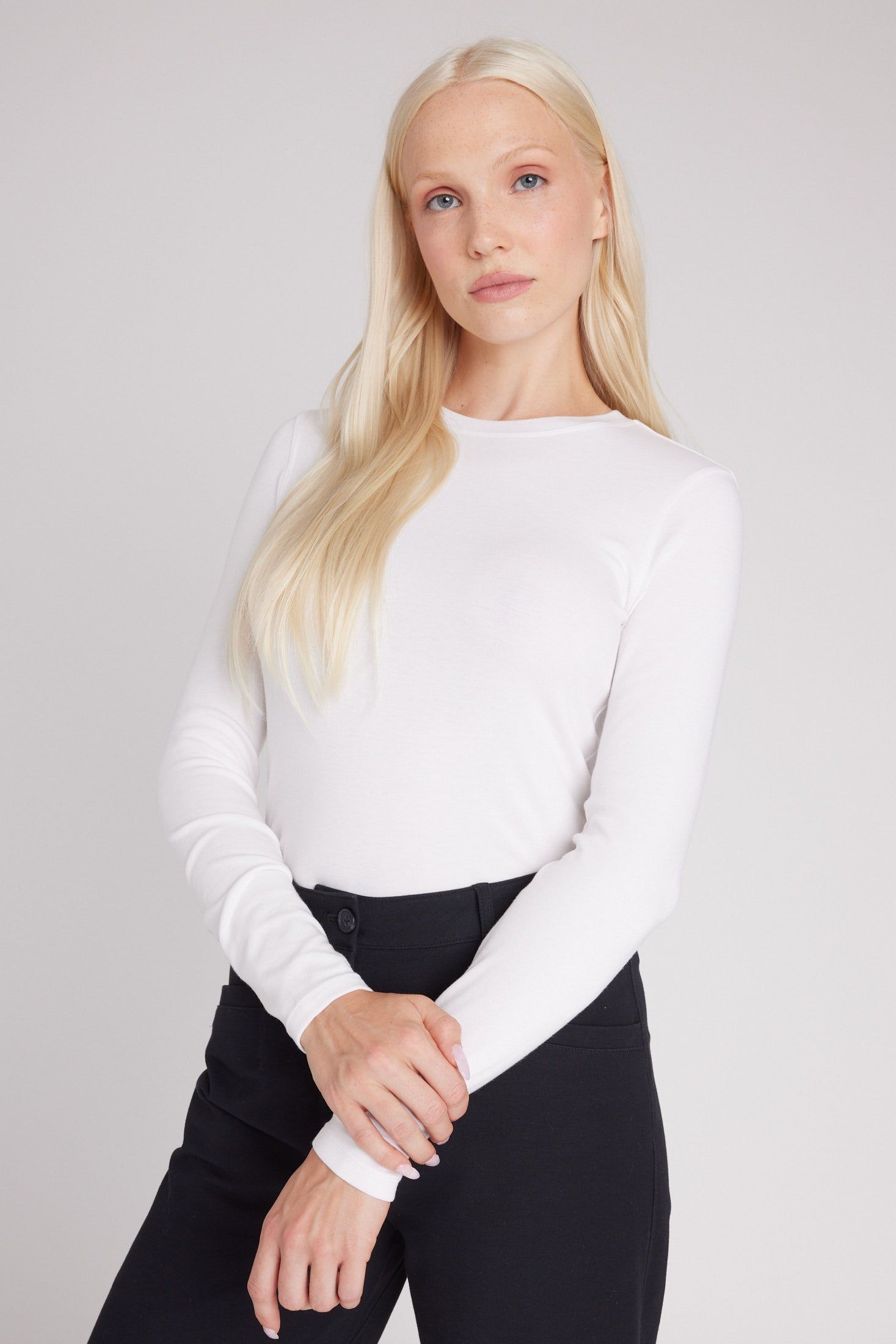 Kit Long Sleeve Crewneck Tee sold by Kit and Ace product image thumbnail 2