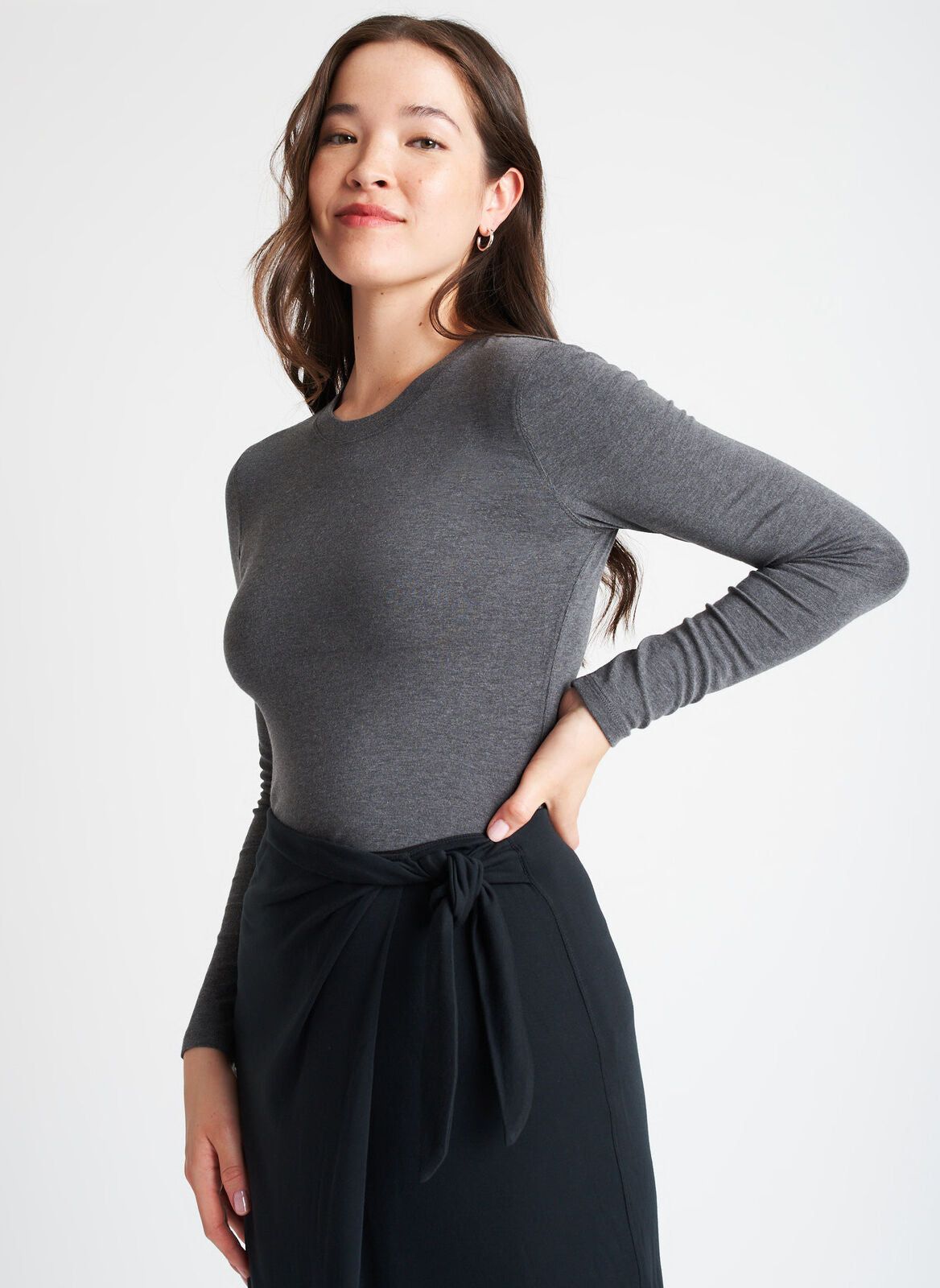 Kit Long Sleeve Crewneck Tee sold by Kit and Ace product image thumbnail 5