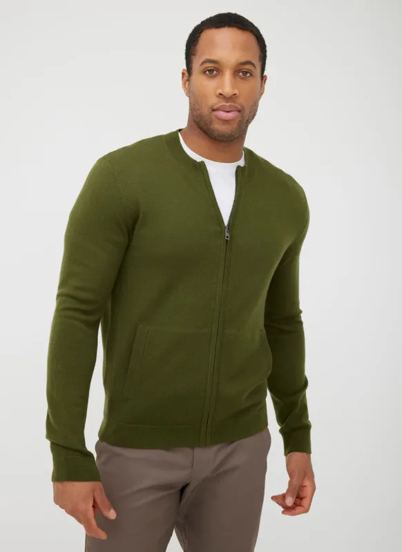 Pender Full Zip Merino Sweater sold by Kit and Ace