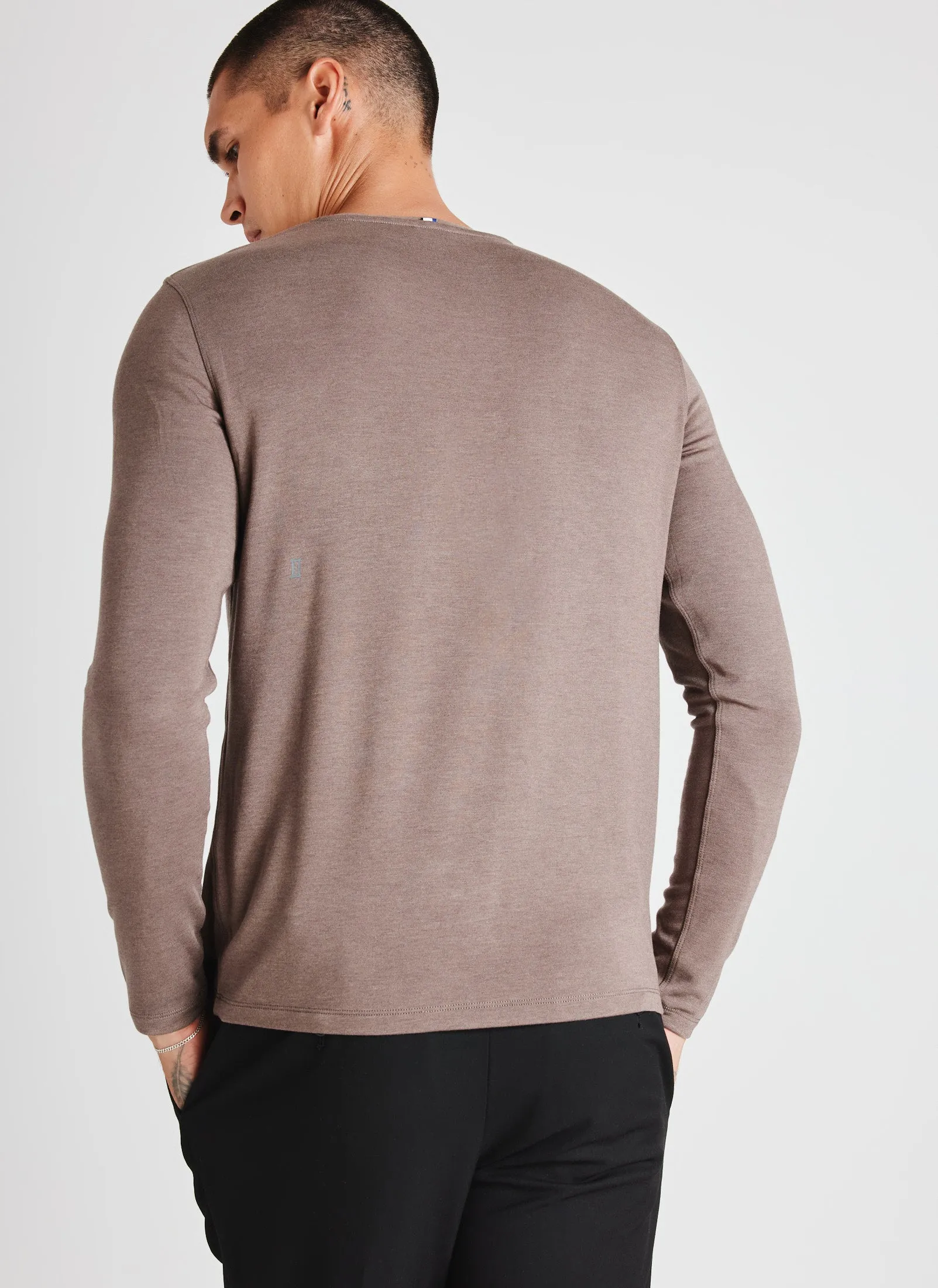Upgraded Long Sleeve Henley Tee sold by Kit and Ace product image thumbnail 4