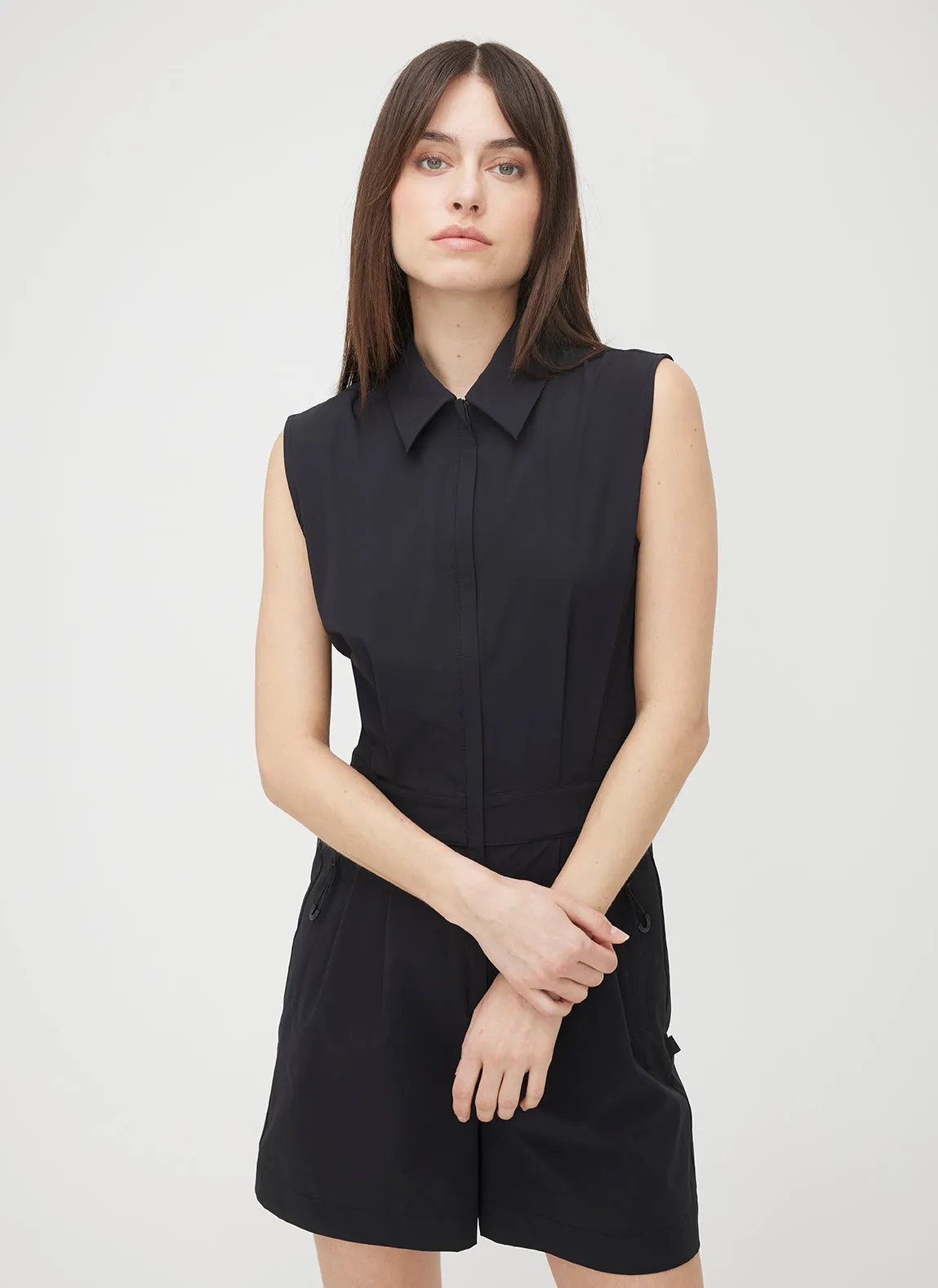 Madison Sleeveless Short Jumpsuit sold by Kit and Ace product image thumbnail 3