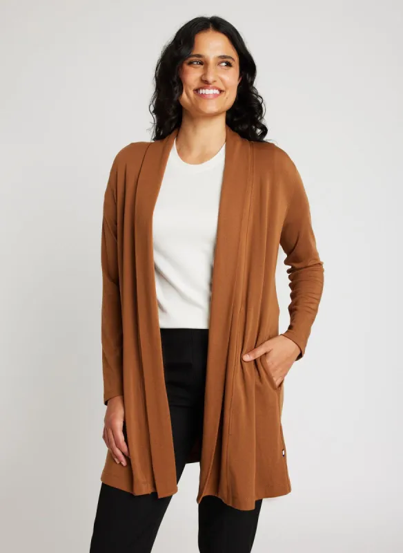 Brushed Open Cardigan sold by Kit and Ace
