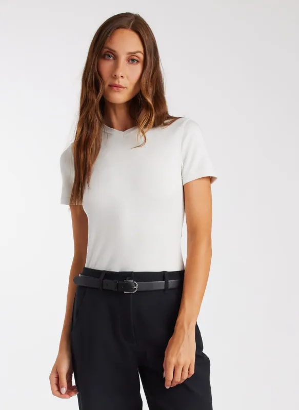 Brushed V-Neck Slim Fit Tee sold by Kit and Ace