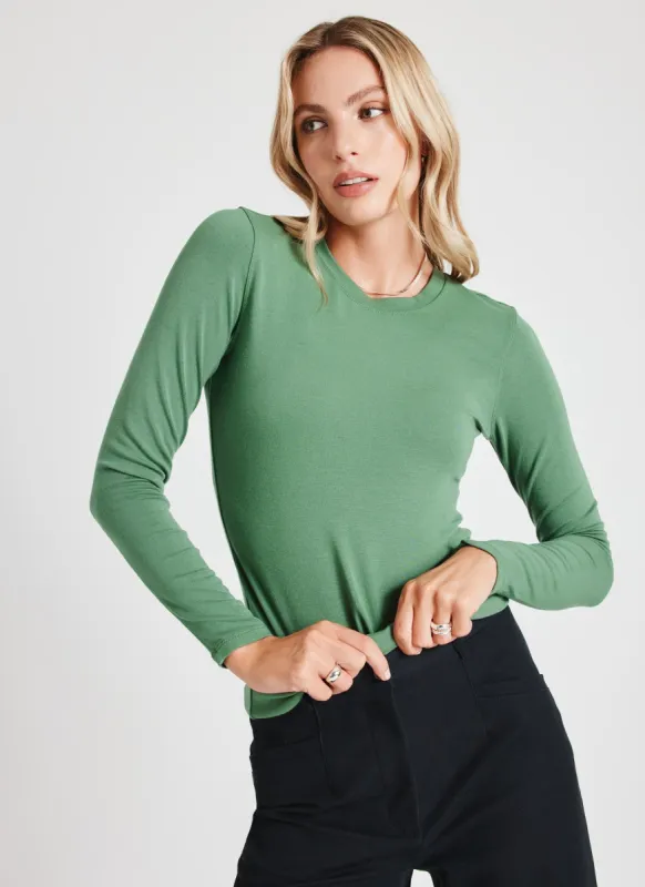 Kit Long Sleeve Crewneck Tee sold by Kit and Ace