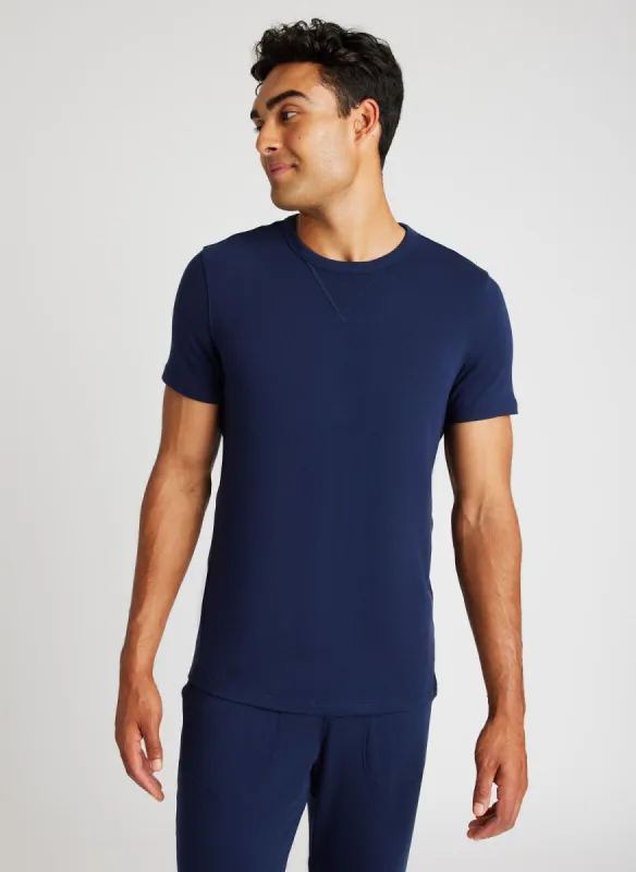 Brushed Lounge Crewneck Tee sold by Kit and Ace