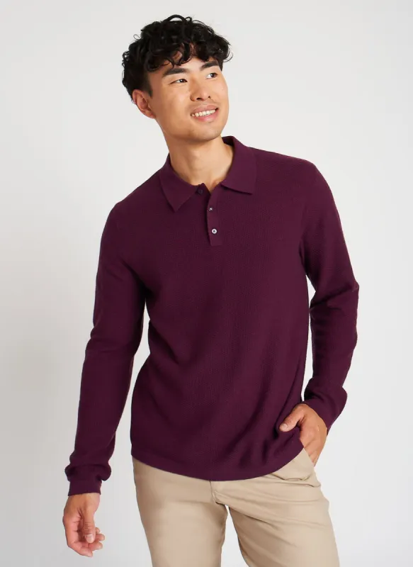 Uplift Polo Merino Sweater sold by Kit and Ace