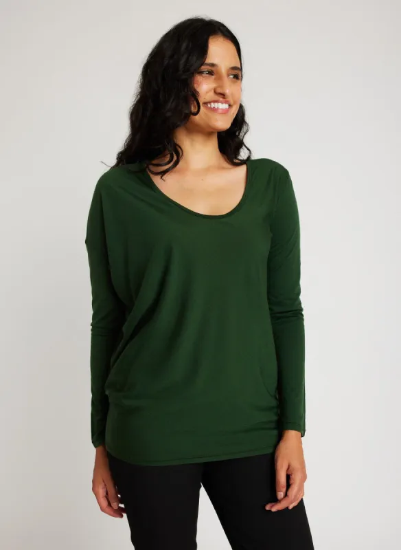 Merino Wave Long Sleeve Tee sold by Kit and Ace