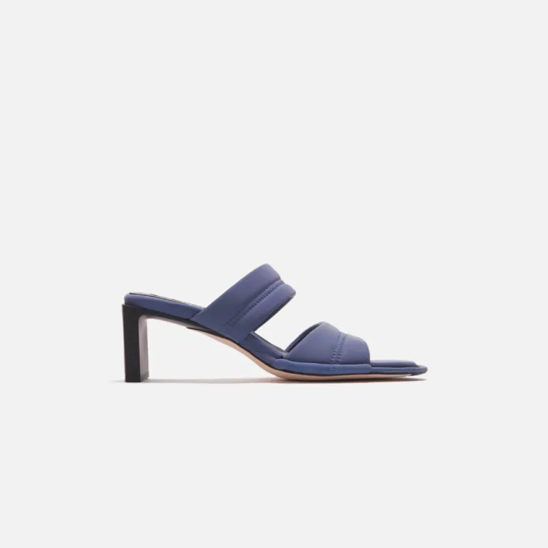 Miista Yvonne Mermaid Night Textile Sandals - Blue sold by Kith