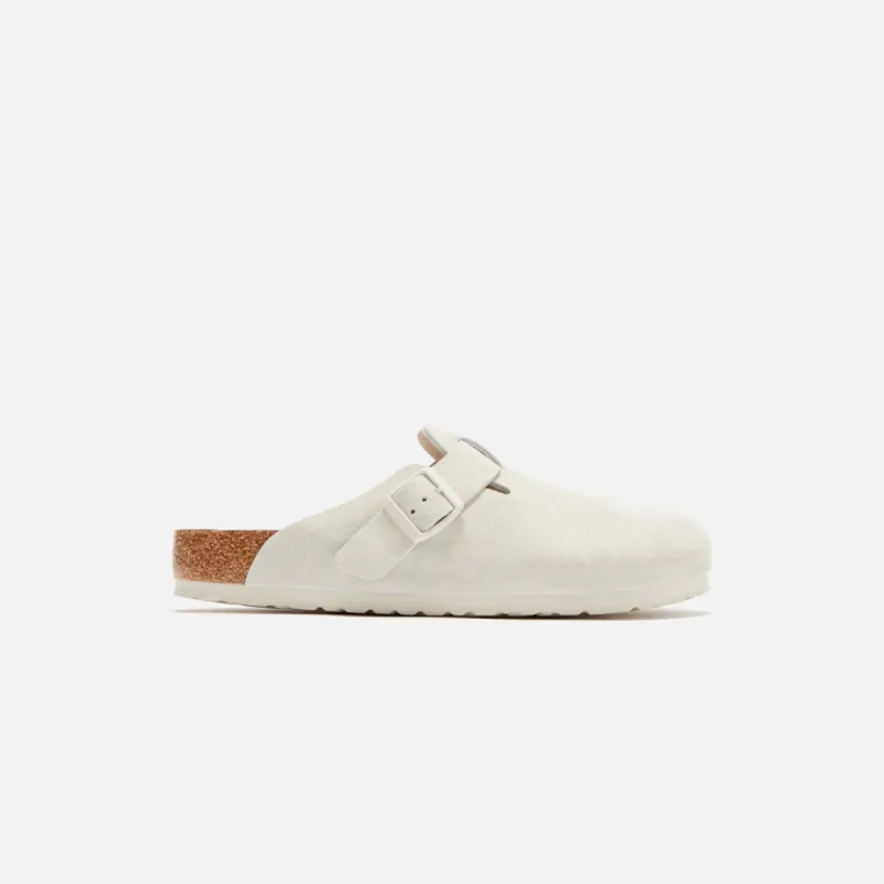 Birkenstock Boston Soft Footbed - Antique White sold by Kith