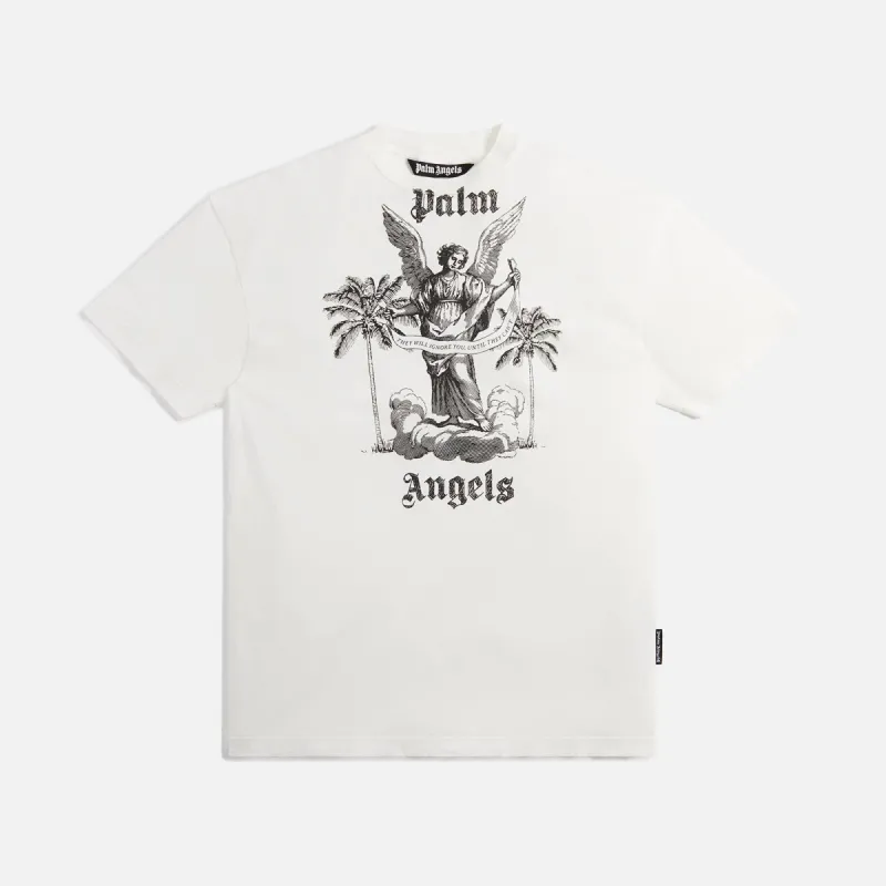 Palm Angels University Tee - White / Black made by Palm Angels