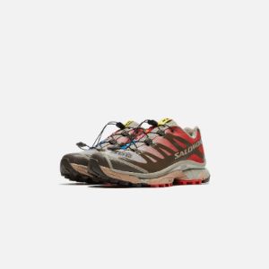Salomon XT-4 OG - Wren / Vintage Khaki / Aurora Red sold by Kith