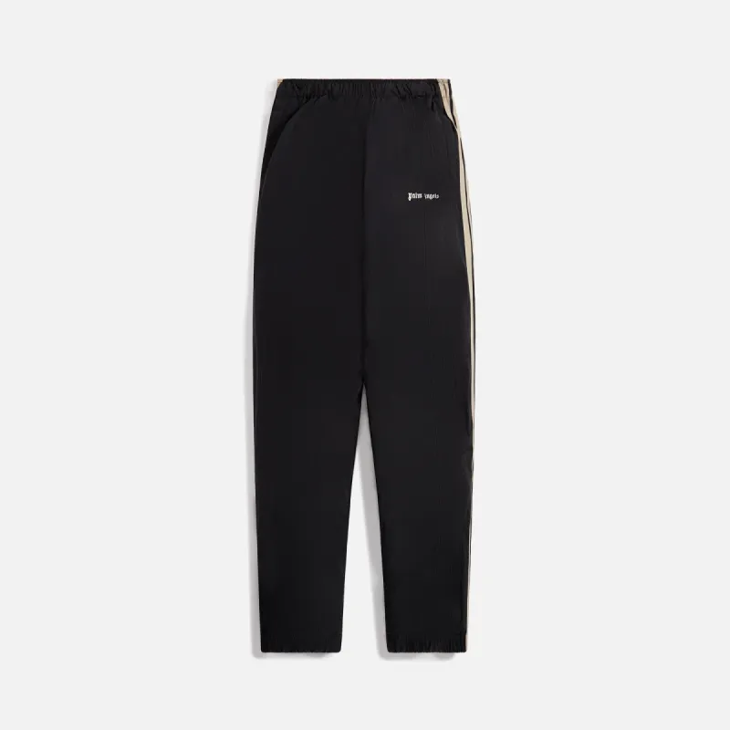 Palm Angels Nylon Track Joggers - Black / Off White sold by Kith